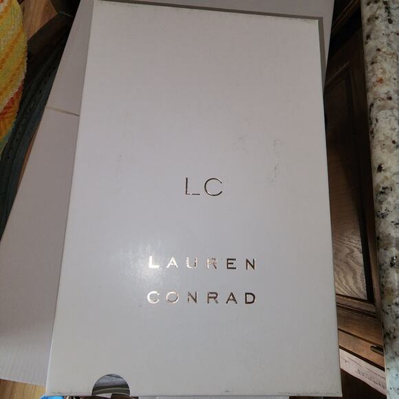 LC LAUREN NWT WOMENS CONRAD CARMELIZE SOFT KNOT PLATFORM HEEL SANDALS - Picture 7 of 9